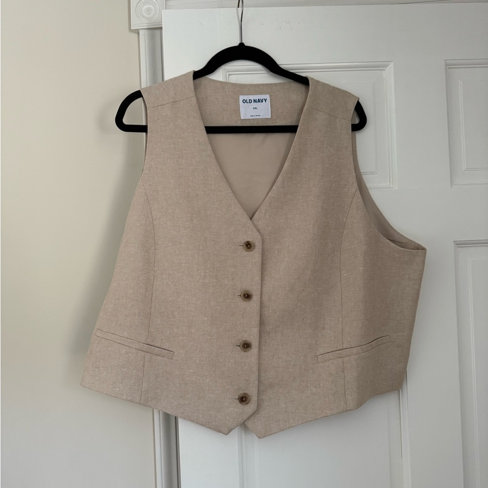 Old Navy Linen Vest